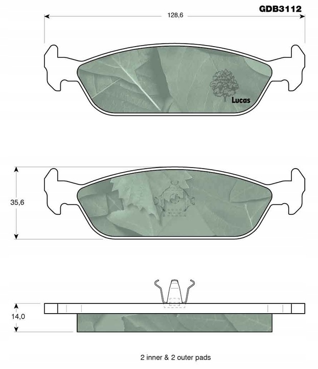 TRW PADS REAR DAIHATSU CHARADE 1.0 GTI 1987-92 photo 2 - milautoparts-fr.ukrlive.com