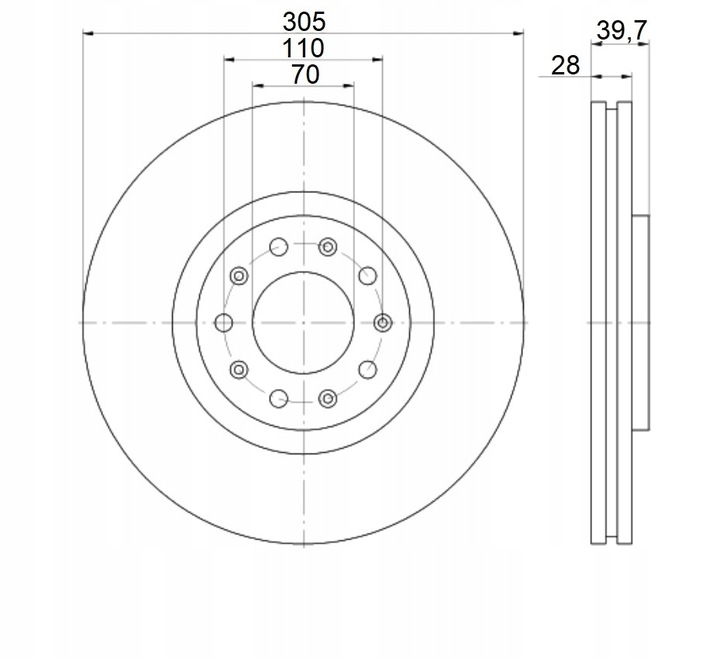 DISCS MIKODA 0375 GT PADS ALFA ROMEO 159 FRONT photo 2 - milautoparts-fr.ukrlive.com