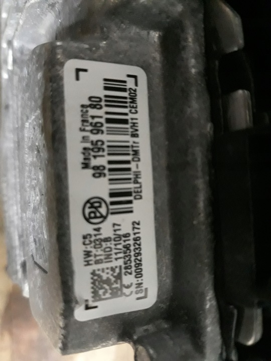 CITROEN C3 3 MODULE START-STOP 9819596180 photo 2 - milautoparts-fr.ukrlive.com