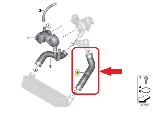 FIL TURBO DE RADIATEUR BMW 3 F30, F31, F34 photo 6 - milautoparts-fr.ukrlive.com