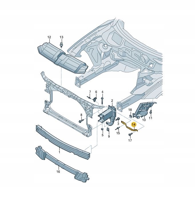 SUPPORT MOUNTING WING FRONT AUDI A7 C7 RIGHT ORIGINAL FROM ASO photo 5 - milautoparts-fr.ukrlive.com