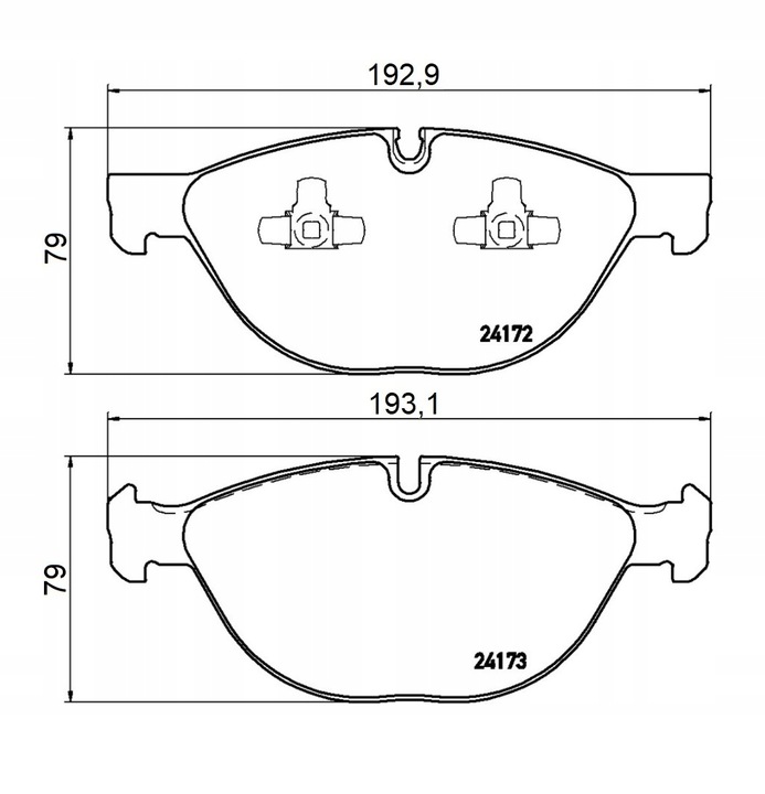 SABOTS DE FREIN TEXTAR 2417201 BMW X6 E71 E72 F16 F86 AVANT photo 2 - milautoparts-fr.ukrlive.com