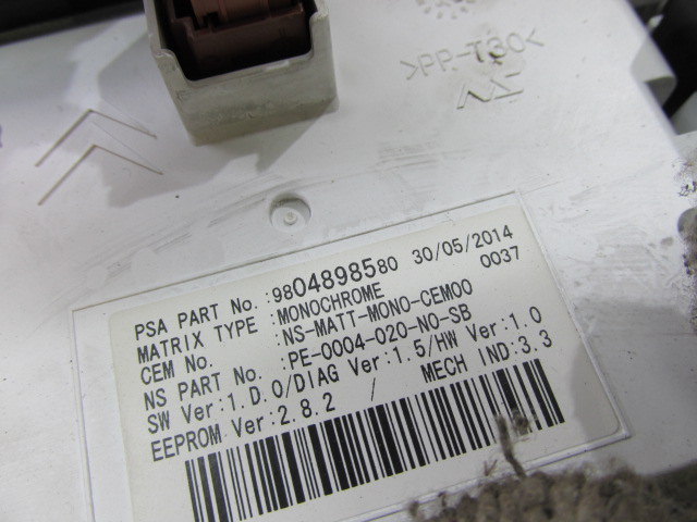COMPTEUR PEUGEOT 5008 3008 9806268180