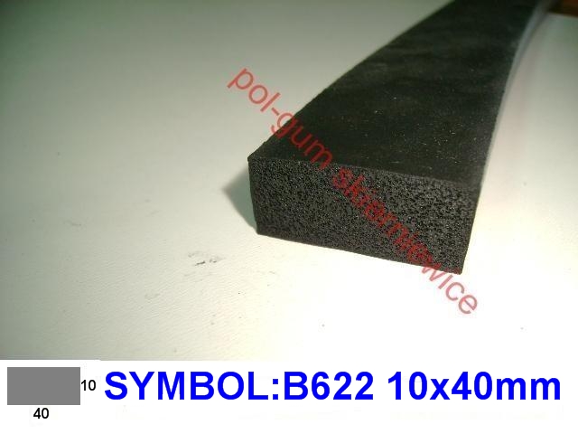 GASKET PIANKOWA PLASKOWNIK RUBBER FACING, PANEL 10X40 photo 2 - milautoparts-fr.ukrlive.com