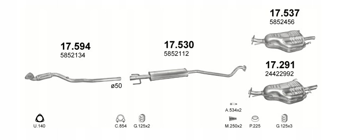 TUYAU OPEL ASTRA ZAFIRA 17.594 photo 6 - milautoparts-fr.ukrlive.com