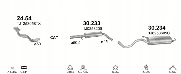 SILENCER CENTRAL SEAT LEON POJ.1,4+1,6 photo 2 - milautoparts-fr.ukrlive.com