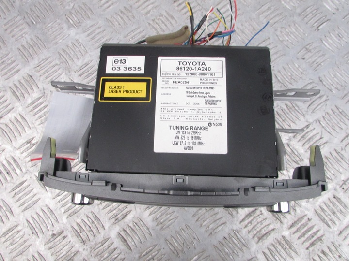 RADIO CD TOYOTA AURIS 07R photo 3 - milautoparts-fr.ukrlive.com