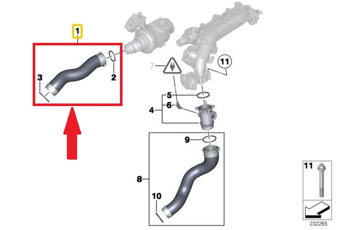 FIL TURBO DE RADIATEUR BMW 3, X1 11618513288 photo 5 - milautoparts-fr.ukrlive.com