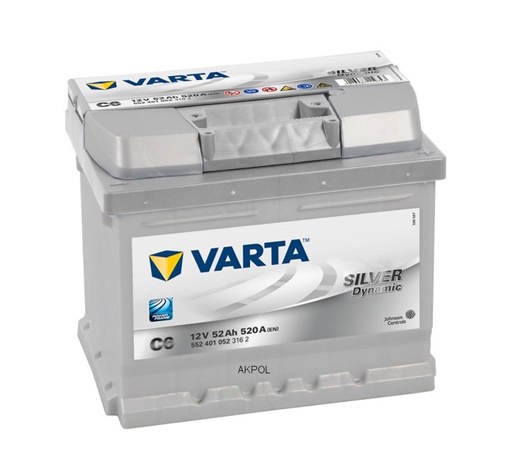 ACCUMULATEUR 52AH/520A P+ VARTA C6 SILVER DYNAMIC photo 1 - milautoparts-fr.ukrlive.com