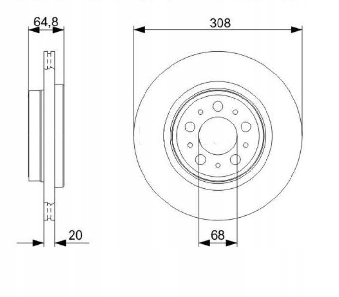 DISCS MIKODA 2428 GT VOLVO XC90 I OD02R REAR 308MM photo 2 - milautoparts-fr.ukrlive.com