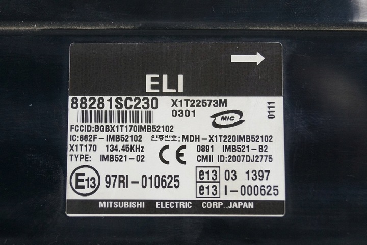 MODULE CONTROL UNIT 88281SC230 SUBARU FORESTER III photo 4 - milautoparts-fr.ukrlive.com