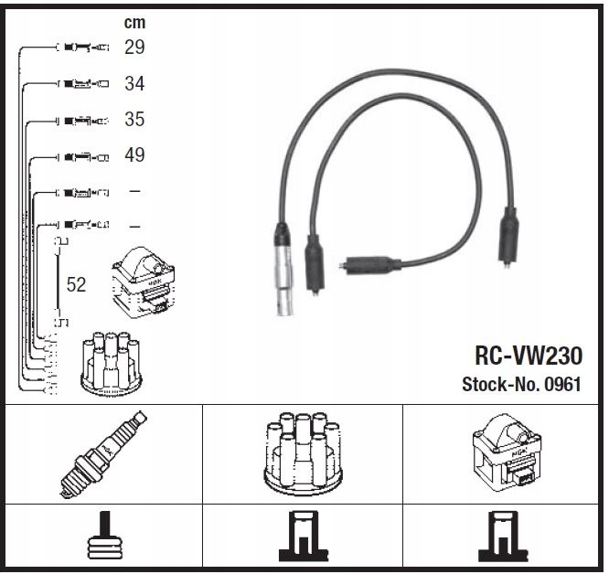 DRIVING GEAR NGK RC-VW230 0961 photo 1 - milautoparts-fr.ukrlive.com