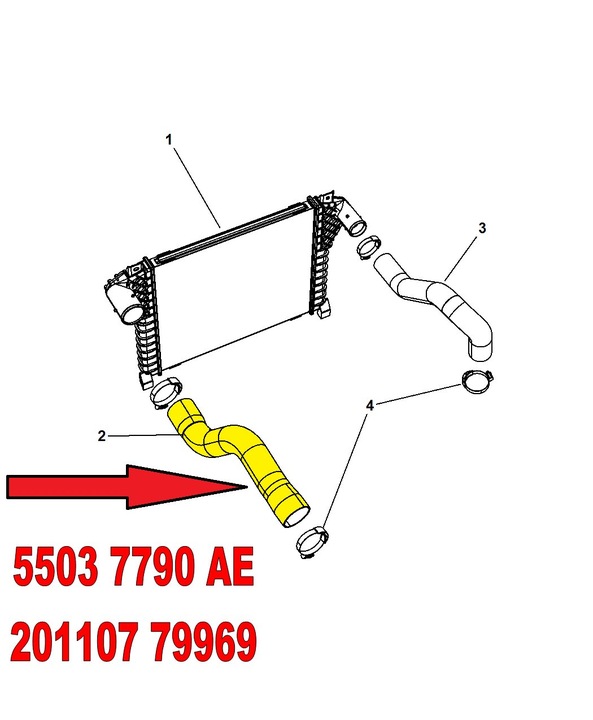 TUYAU BUSE FIL D'AIR DODGE NITRO 2.8 CRD D photo 5 - milautoparts-fr.ukrlive.com