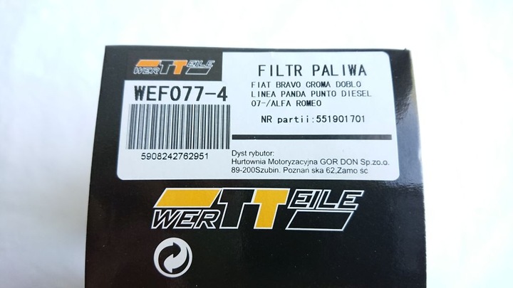 FILTRE CARBURANT FIAT PUNTO CROMA DOBLO QUBO 1.3 1.6 D photo 5 - milautoparts-fr.ukrlive.com