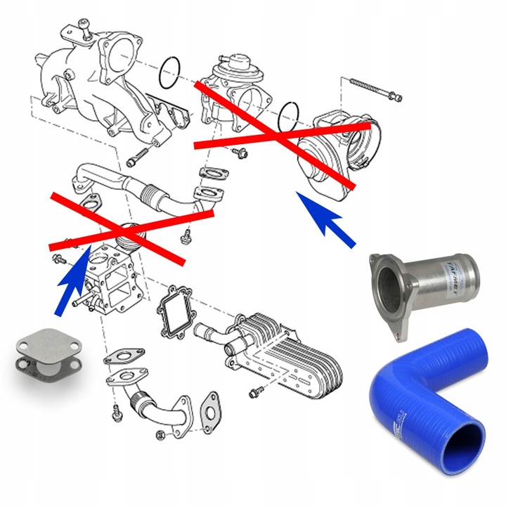 TAFMET F_EGR_04/ZUK-BLUE ALTERNATIVE BLIND PLUG EGR photo 5 - milautoparts-fr.ukrlive.com