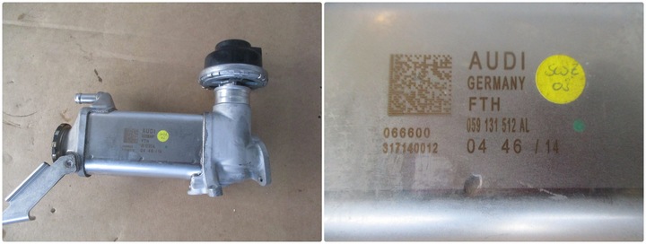 RADIATOR EXHAUST GASES AUDI Q7 4M0 E-TRON 059131512AL photo 1 - milautoparts-fr.ukrlive.com