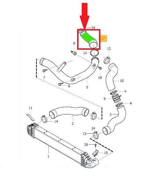 TUBE RADIATOR VOLVO XC60 XC70 2.4 D 31370490 photo 6 - milautoparts-fr.ukrlive.com