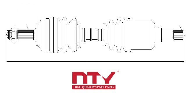 HALF-AXLE PROPULSION LEFT CITROEN JUMPY 95-06 photo 3 - milautoparts-fr.ukrlive.com