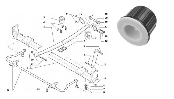 BUSHING SPRINGS FIAT T. DUCATO 06- photo 1 - milautoparts-fr.ukrlive.com