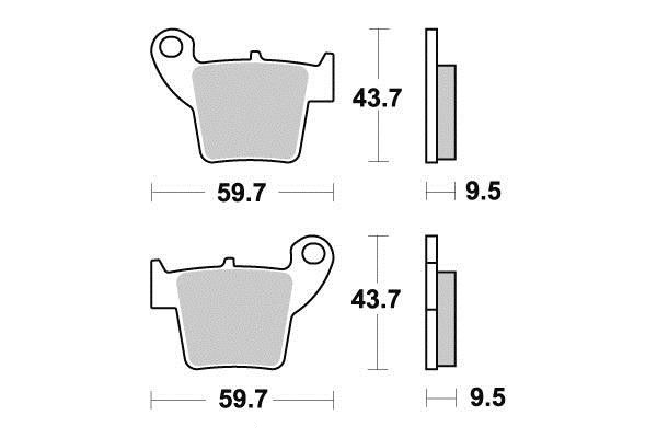 SABOTS DE FREIN DE FREIN ARRIÈRE HONDA CR CRF 125 250 450 X R photo 1 - milautoparts-fr.ukrlive.com