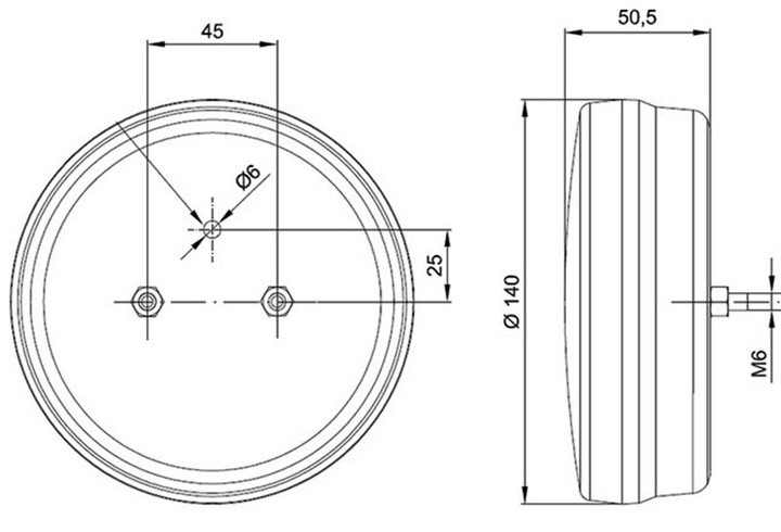 FEU RÉTROVISEUR LUMIÈRE RETROVISEUR 12/24V LED photo 3 - milautoparts-fr.ukrlive.com