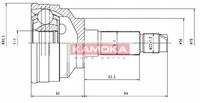 AXLE SWIVEL DRIVING KAMOKA 6558 MAZDA 626 FORD PROBE photo 2 - milautoparts-fr.ukrlive.com