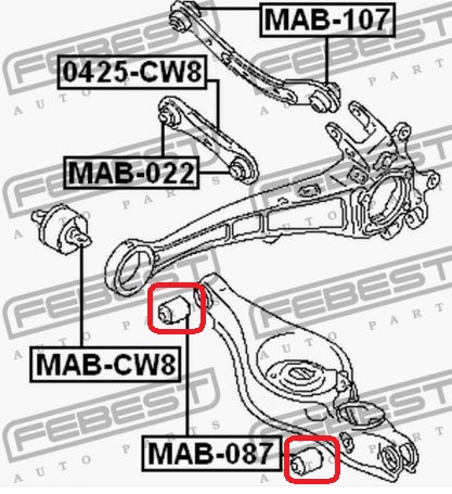 BLOCAGE SILENCIEUX WAH. MITSUBISHI T. OUTLANDERI/II/LANCER 03- photo 11 - milautoparts-fr.ukrlive.com