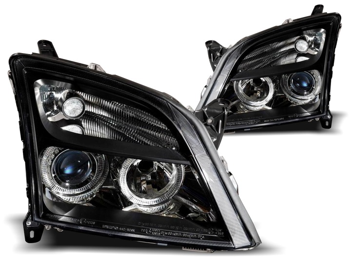 Фари opel vectra c 02-04r angel eyes кільця чорний atest супер efekt!!, Ціна