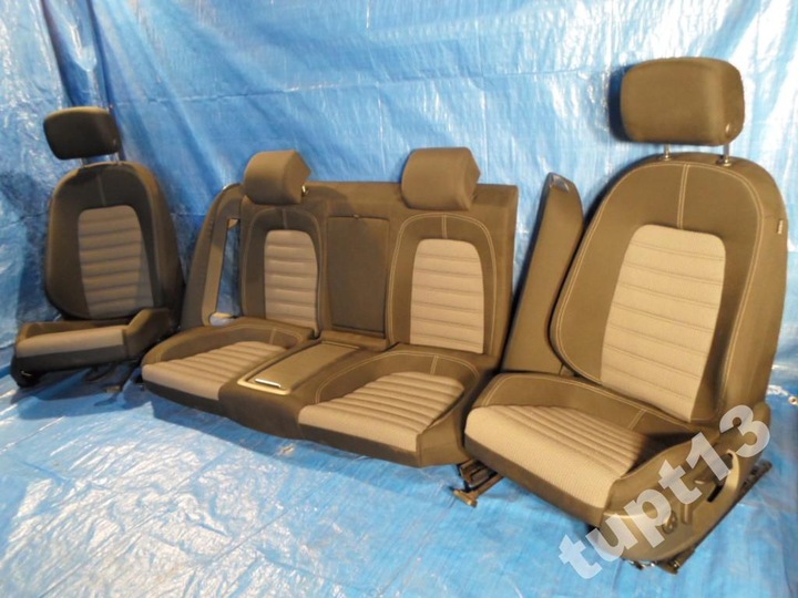 фото №5, Vw cc fl 2012-14 салон сиденья комплект чёрные