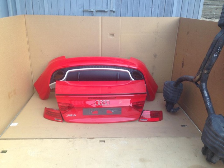 фото №11, Audi rs5 a5 8t0 cabrio задня кришка спойлер карбон