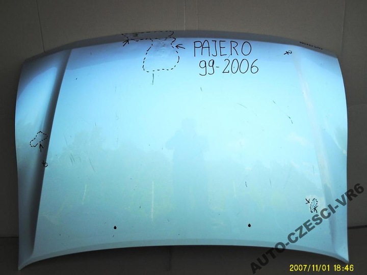 фото №1, Капот mitsubishi pajero 2000 r - 2006