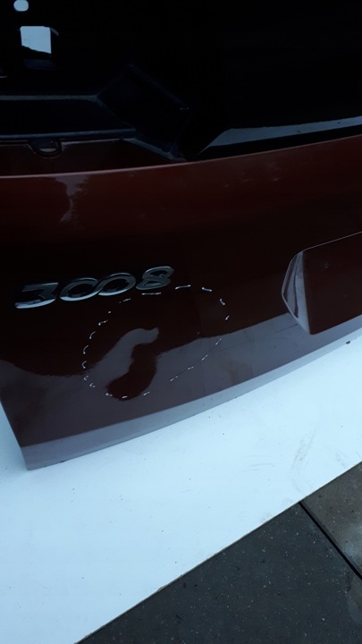 фото №6, Peugeot 3008 ii 16- кришка багажника зад