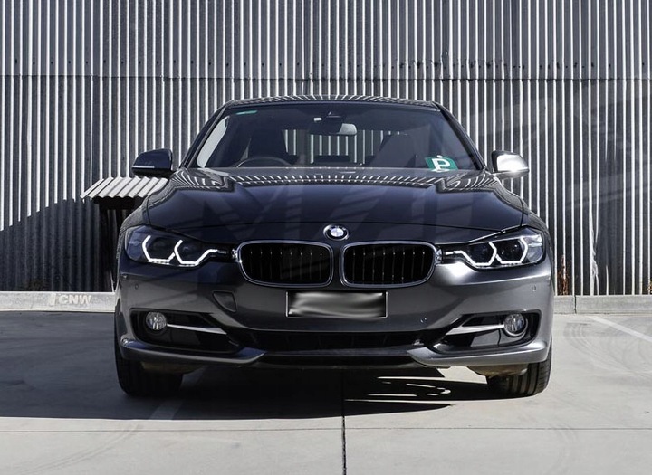 фото №11, Bmw 3 f30 f31 лампы фары чёрный чёрные led кольца дневные drl h7/h7