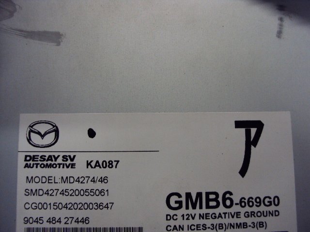 фото №5, Зчитувач cd mazda 6 gj 2012- gmb6-669g0
