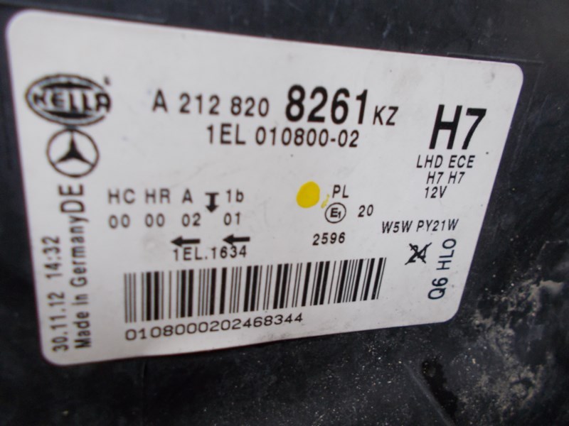 фото №7, Лампа перед передняя правая mercedes e klasa w212