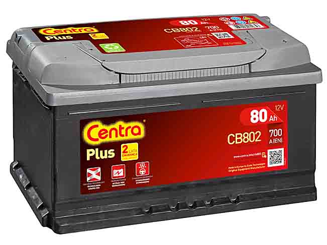 фото №1, Акумулятор centra plus 80ah 700a cb802 новий model