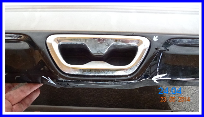 фото №6, Бампер задня задній citroen c1 14-15 хром