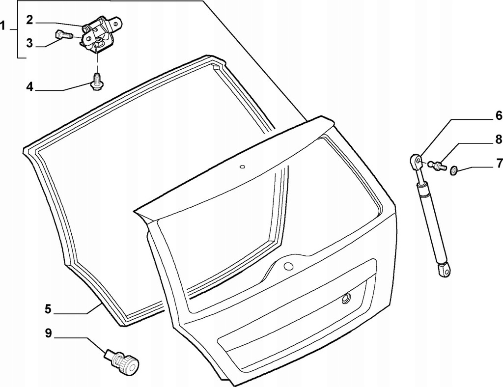 фото №8, Петля крышки багажника fiat stilo lancia musa
