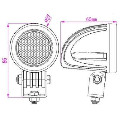 Mini фара фара протитуманна фара led 10w cree 4x4 Недорого