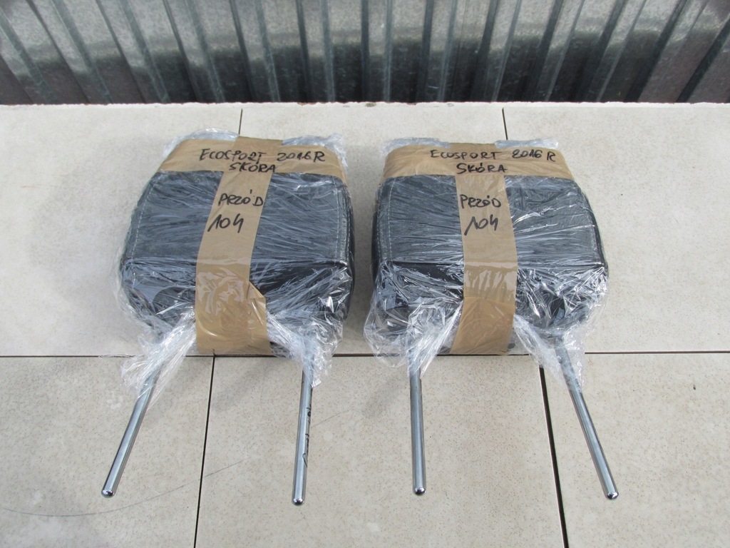 фото №5, Подголовник перед кожа белый нитка ecosport 2016 r