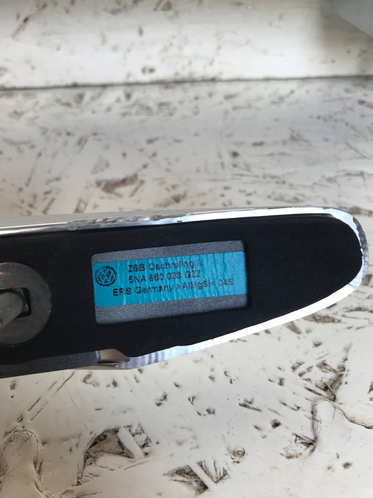 фото №5, Vw tiguan ii рейлінг даховий лівий хром 5na