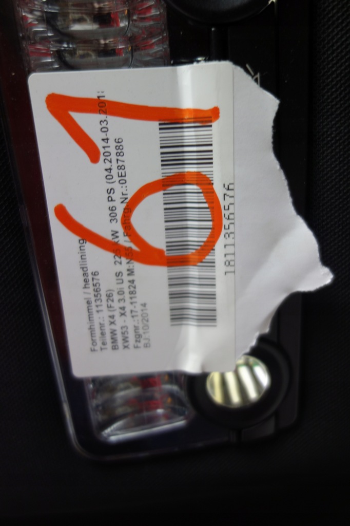 фото №11, Потолок потолок bmw x4 f26 люк