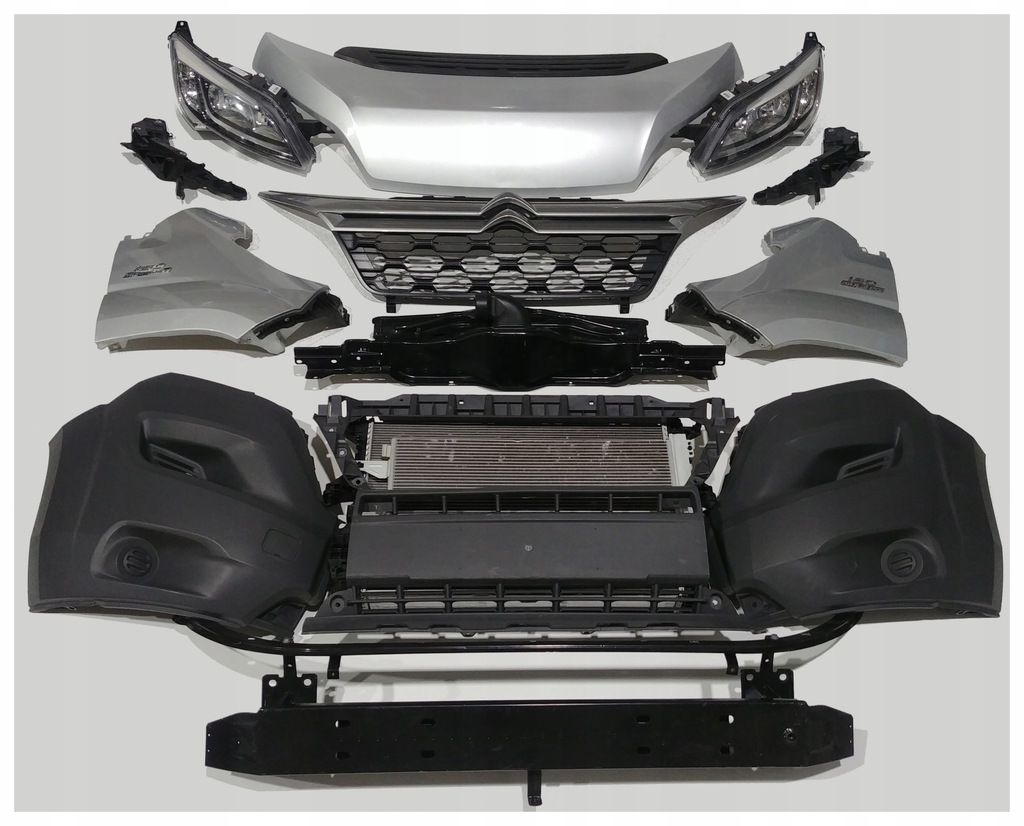 фото №1, Перед комплект сріблястий citroen jumper light 2014-