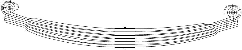 фото №1, Ресора ресори mercedes 1922 - 3038 задня 6p