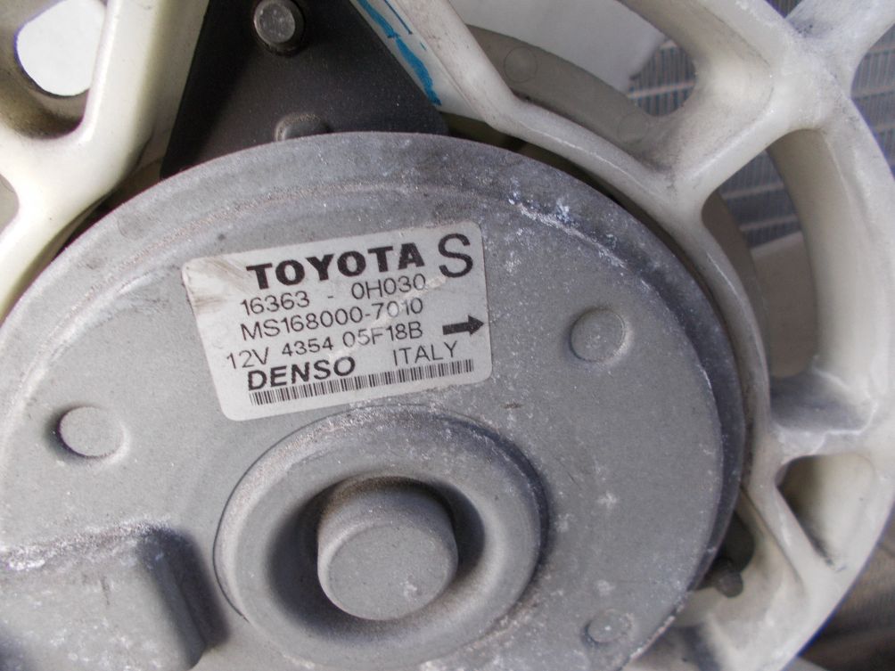 фото №5, Радиатор вентилятор toyota corolla verso 1.8 04-