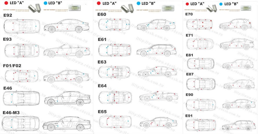 фото №6, Led освітлення салону bmw e60 e90 f10 e70 e71 x5