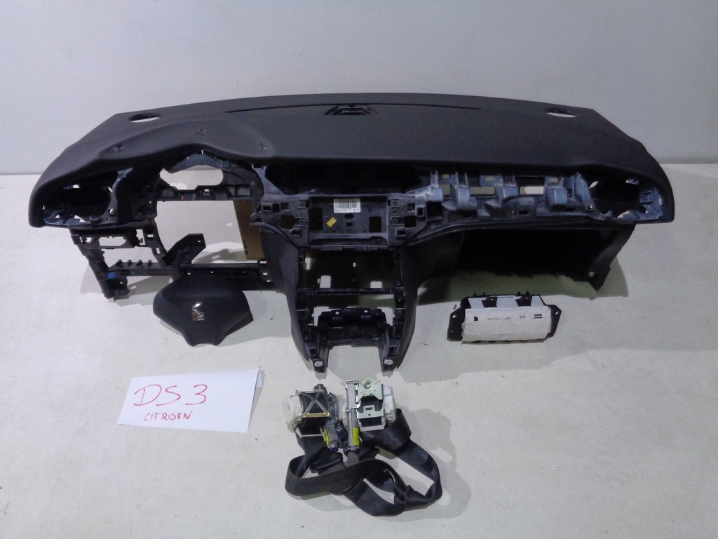 фото №1, Citroen ds3 панель приладів подушки безпеки подушка безпеки ремені комплект