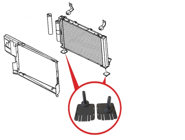 фото №4, Радіатор кріплення do renault kangoo 7711497454