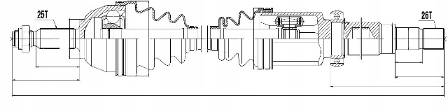 фото №2, Приводной вал шарнир правая ford tourneo connect 02-13