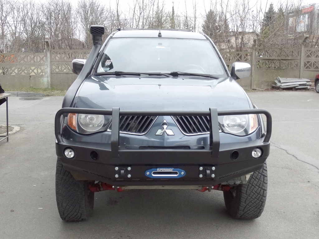фото №8, Mitsubishi l200 бампер перед металлический стальной 4x4